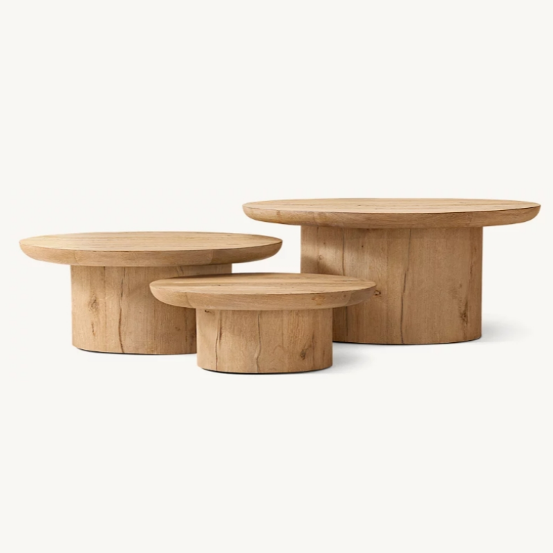 Customizable American Stable Wooden Espresso and Tea Desk Set for Residing Rooms, Villas, Resorts, and Homestays