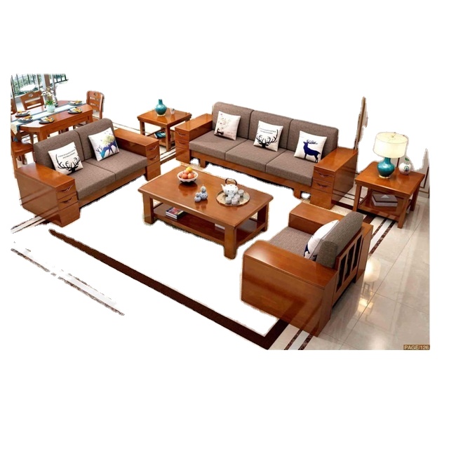 Distinctive Wood Couch Set for Dwelling Room Furnishings