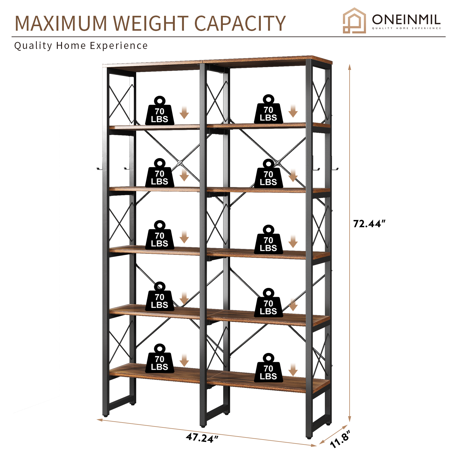 Up to date Classic Picket Cupboard for Bed room, Residing Room, Rest room, Balcony, and Storage with Detachable Hook and Ladder Bookshelf